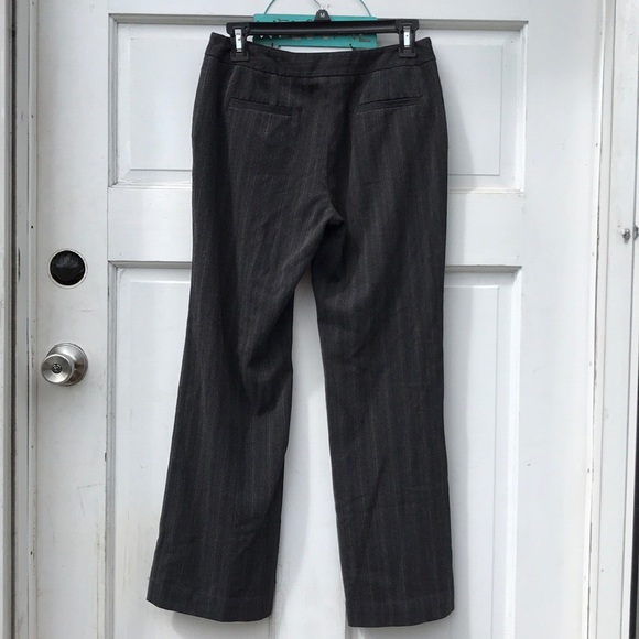 Rafaella Petite Gray Striped Ankle Dress Pants 4P - Picture 8 of 8